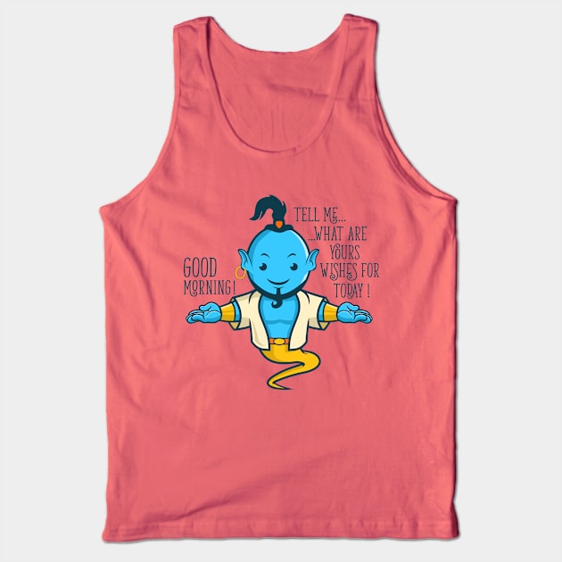 Happy Ghost Genie Tank Top by michony